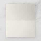 Elegante Rosa und rote Rosen Hochzeit mit Blumenbe Platzkarte (Innenseite Aufgefaltet)