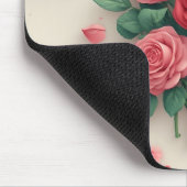 Elegante rosa und rote Rosensträuße Mousepad (Ecke)