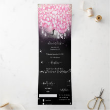 Elegante Rosa- und Schwarzherzleaf-Hochzeit