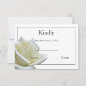 Elegante Rosa und silberne UAWG RSVP Karte (Vorderseite)