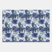 Elegante, rosa und wasserfarbene Rose Geschenkpapier Set (Vorderseite 2)