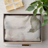 Elegante Rosa und Weiß, florale Hochzeitsfeier Seidenpapier (Geschenk)