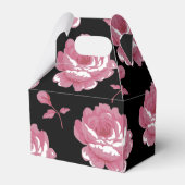Elegante, rosa Vintage Rose Hochzeit Geschenkschachtel (Rückseite)