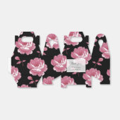 Elegante, rosa Vintage Rose Hochzeit Geschenkschachtel (Ungefaltet)