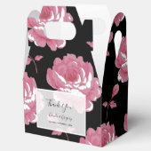 Elegante, rosa Vintage Rose Hochzeit Geschenkschachtel (Geöffnet)