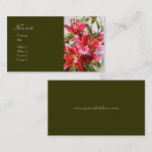 Elegante rosa visitenkarte (Vorne/Hinten)