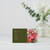 Elegante rosa visitenkarte (Stehend Vorderseite)