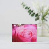 Elegante rosa visitenkarte (Stehend Vorderseite)