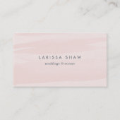 Elegante Rosa Wasserfarbe Visitenkarte (Vorderseite)