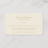 Elegante Rosa Wasserfarben Blumen Moderne Schönhei Visitenkarte (Rückseite)