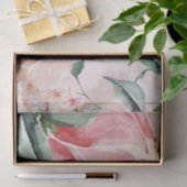 Elegante rosa Wasserfarben, florale Dekoupage Seidenpapier (Geschenk)