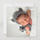 Elegante rosa Wasserfarben Florentiner Girl Taufe (Rückseite)