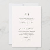 Elegante Rosa Wasserfarbenpeony Blumenhochzeit Einladung (Vorderseite)