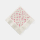 Elegante rosa Wasserfarbmuster Servietten (Ecke)