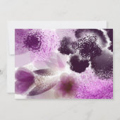 Elegante Rosa Watercolor Blumenhochzeit Einladung (Rückseite)