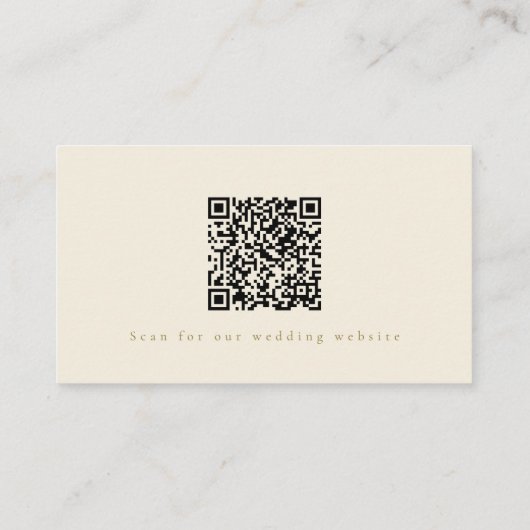 Elegante rosa Watercolor Blumenzwiebelwebsite QR Begleitkarte (Rückseite)