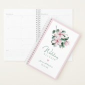 Elegante Rosa Watercolor Magnolia Hochzeit der Blu Planer (Anzeige)