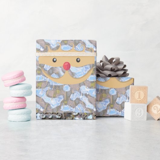 Elegante Rosa Weihnachten Geschenkpapier (Babyparty)