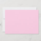 Elegante Rosa & White Damask Kinderdusche Einladun Einladung (Rückseite)