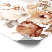 Elegante Rosa Wildblume Mimosa Bar Sign Poster (Ecke)