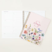 Elegante rosa Wildblume Personalisiert Planer (Anzeige)