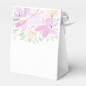 Elegante Rosa Wildblumen Geschenkschachtel (Rückseite)