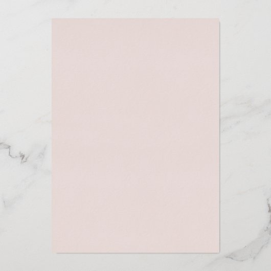 Elegante Rosa Winterschneeflocke Quinceanera Folieneinladung (Rückseite)