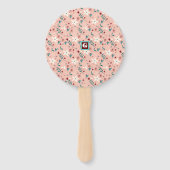 Elegante, rosa Zuhause Fächer (Rückseite)