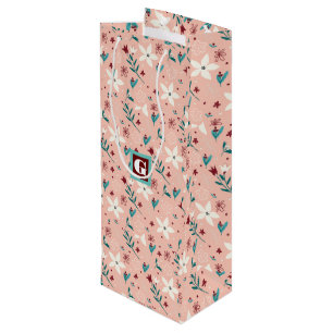Elegante, rosa Zuhause Geschenktüte Für Weinflaschen