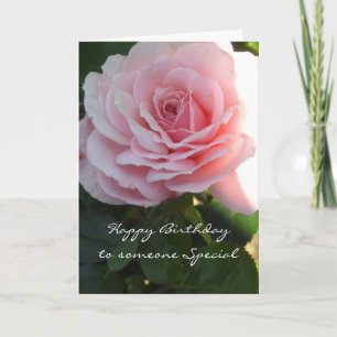 Elegante rosa zum Geburtstag Karte