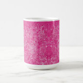 Elegante, rosafarbene Marmortextur abstrakt modern Kaffeetasse (Mittel)