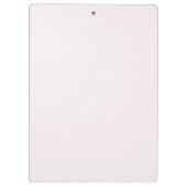 Elegante, rosafarbene, Personalisierte Bezeichnung Klemmbrett (Rückseite)