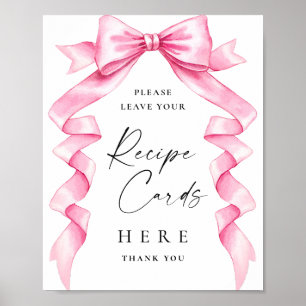 Elegante, rosafarbene, rosafarbene Brautparty-Reze Poster