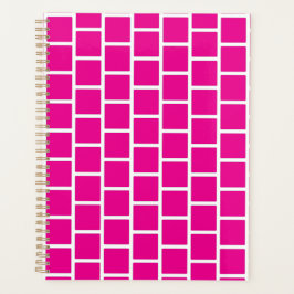 elegante, rosafarbene und monatlich unbedruckte Fa Planer