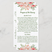 Elegante Rosary-Gebetskarte (Vorne/Hinten)