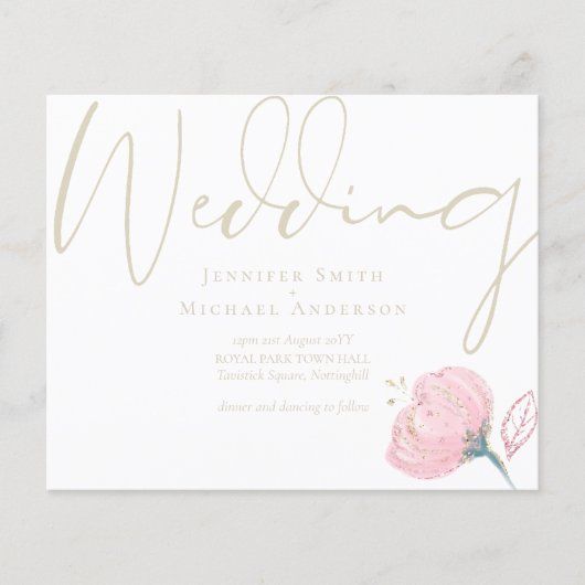 Elegante Rose (Vorderseite)