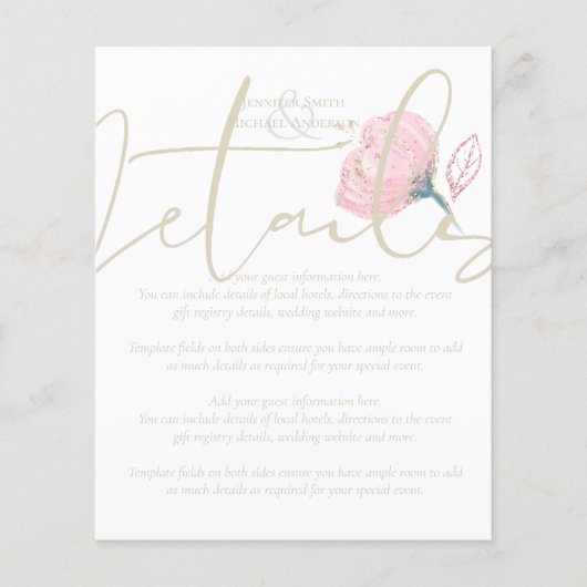 Elegante Rose (Vorderseite)