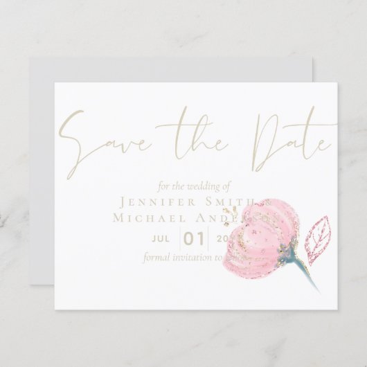 Elegante Rose (Vorne/Hinten)