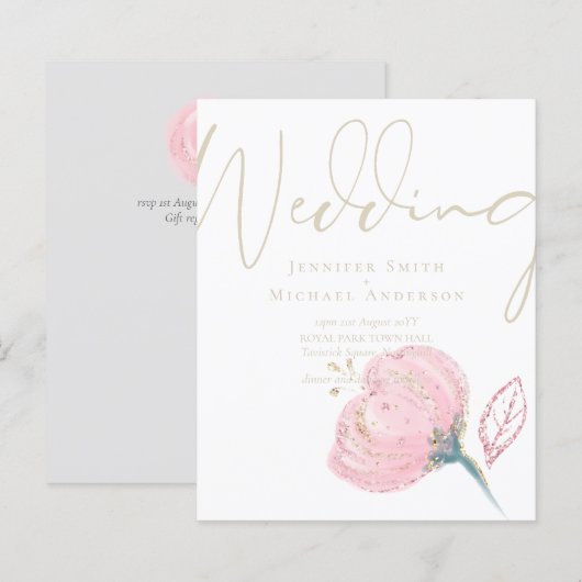 Elegante Rose (Vorne/Hinten)