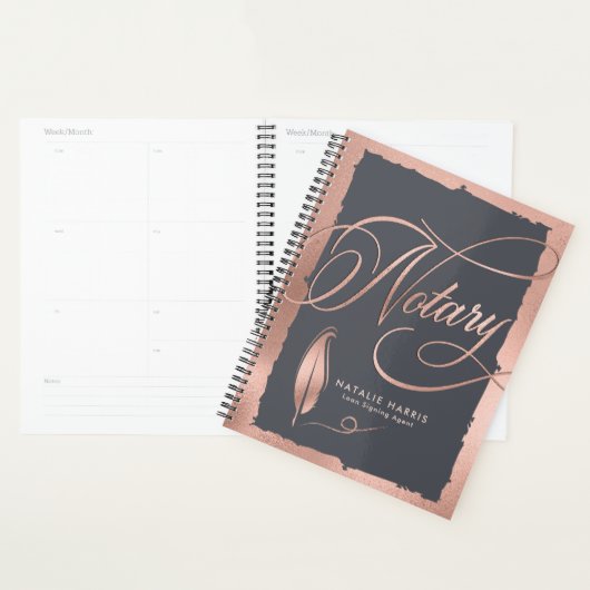 Elegante Rose Agent Planer (Anzeige)