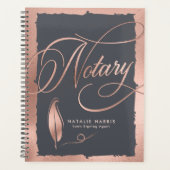 Elegante Rose Agent Planer (Vorderseite)