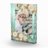 Elegante Rose Aqua Foto (Rechts)