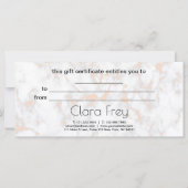 Elegante Rose aus Kupfer mit Goldlippen und Marmor (Rückseite)