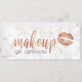 Elegante Rose aus Kupfer mit Goldlippen und Marmor (Vorderseite)