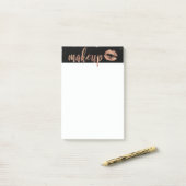 Elegante Rose aus Kupfer mit Goldlippen und Marmor Post-it Klebezettel (Auf Schreibtisch)