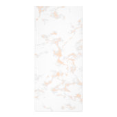 Elegante Rose aus Kupfer mit Goldlippen und Marmor Werbekarte (Hinten)