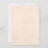 Elegante Rose Blasspeach Moderne katholische Hochz Einladung (Rückseite)