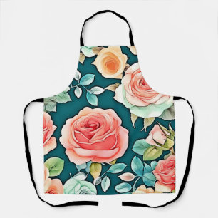 Elegante Rose Bloom Design Schürze