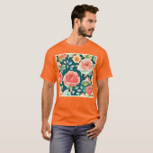 Elegante Rose Bloom Design T-Shirt (Vorne ganz)