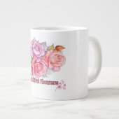 Elegante Rose Bloom Tasse Design (Vorderseite Rechts)